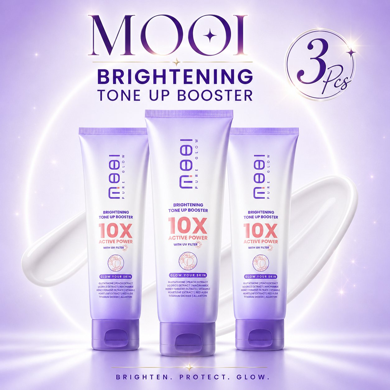 3 PCS - MOOI Tone Up Booster